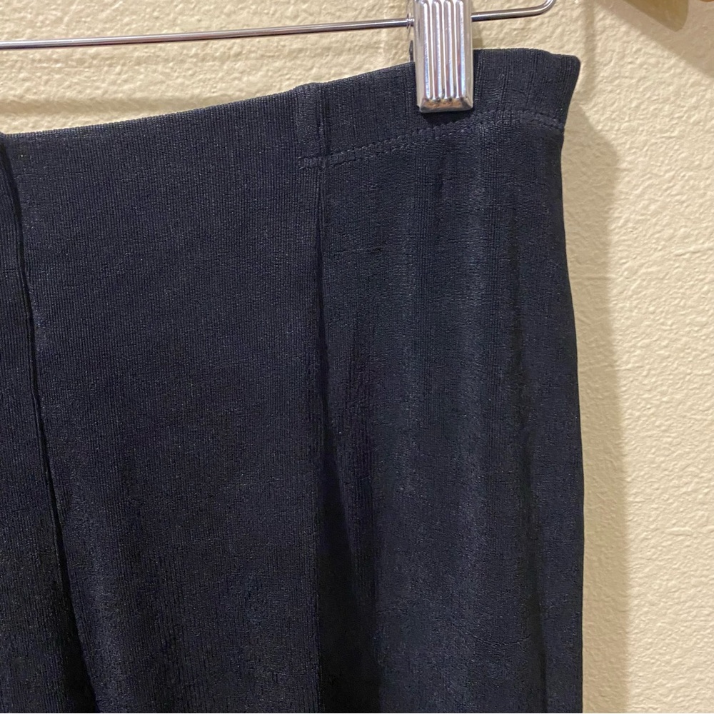 Women’s Size 1 Short M Travelers by Chico’s Black Elastic Waist Slinky Pants - Picture 5 of 9